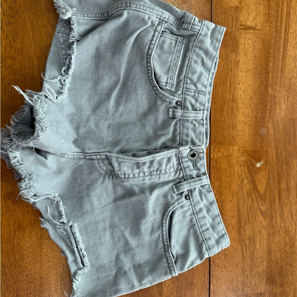 Women's Free People Frayed Denim Shorts